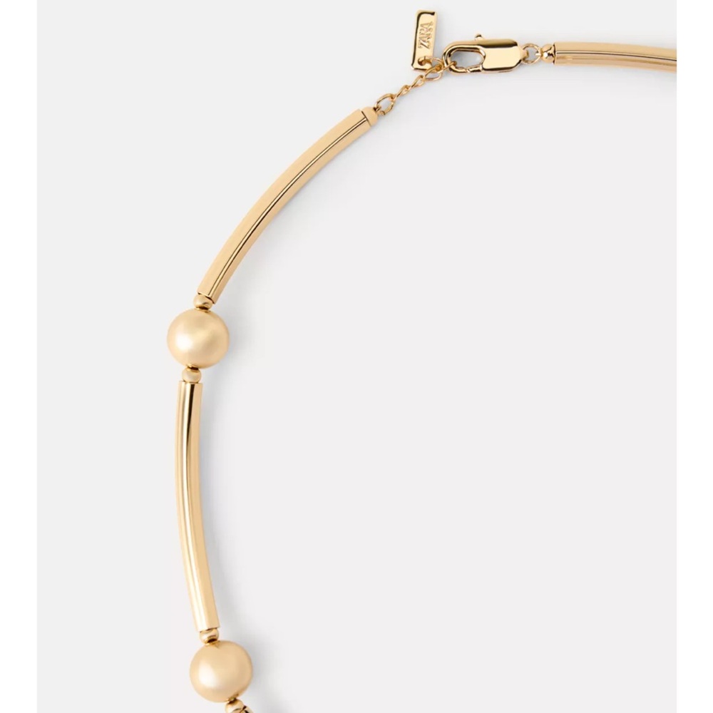 ZARA METAL PIECE NECKLACE - Picture 3 of 3